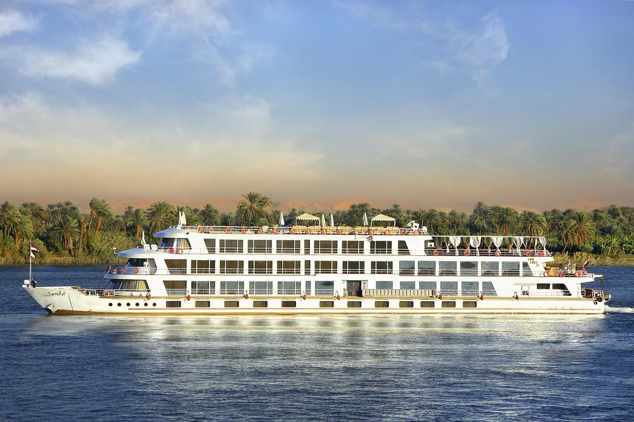 Sanctuary Sun Boat IV sailing on the Nile in Egypt