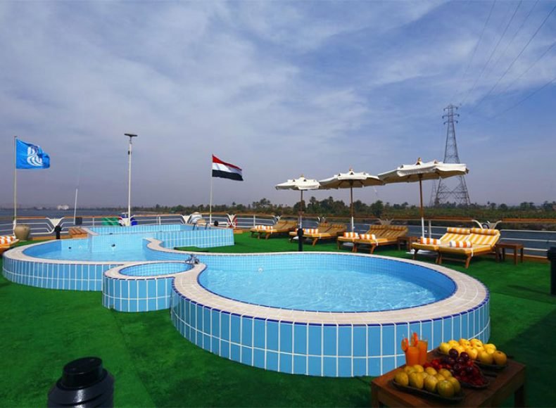 Sonesta Nile Goddess sailing on the Nile in Egypt