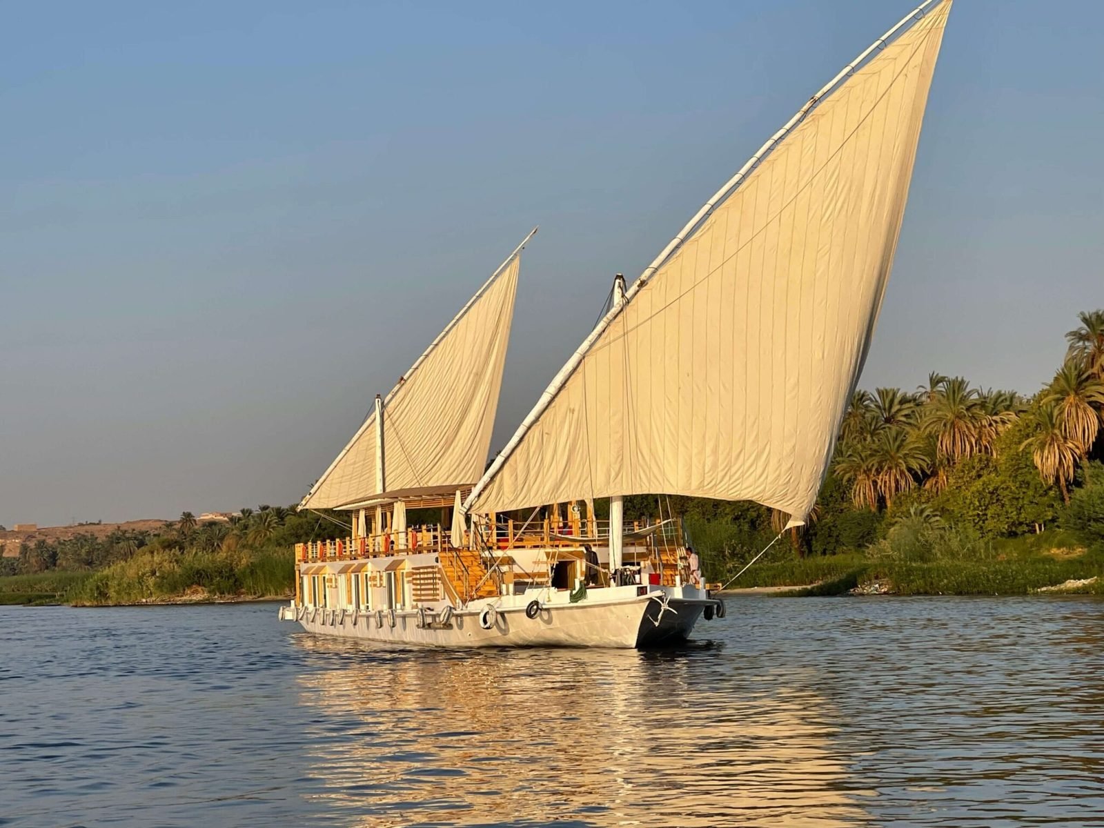 Storia Nile Dahabiya sailing on the Nile in Egypt