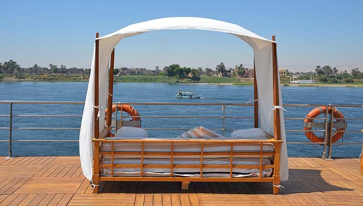 Tosca Nile Cruise sailing on the Nile in Egypt