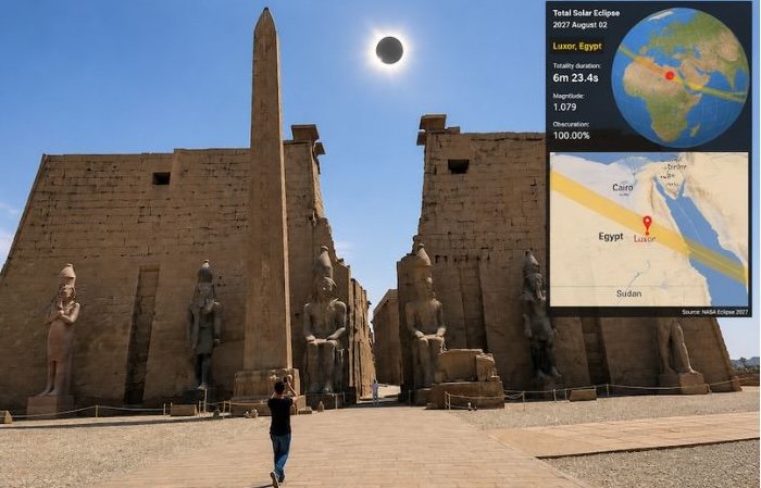 2027 Total Solar Eclipse: Nile Cruise & Luxor